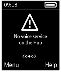 No voice service on Hub