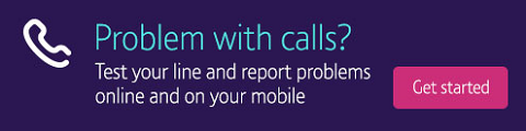 Report and fix landline problems online