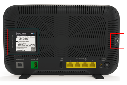 BT Smart Hub 2 password override